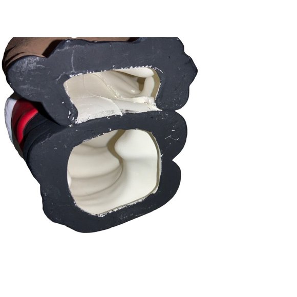 Hand Panted Santa and Rudolph Ceramic Figurine - Picture 8 of 8